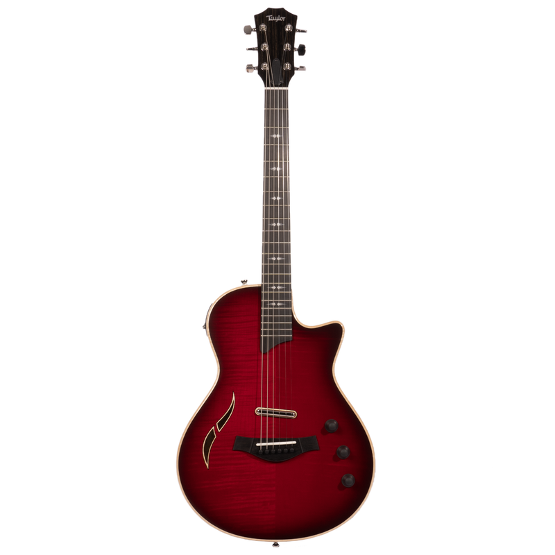 Taylor T5z Pro Acoustic-Electric Guitar, Cayenne Red, with Deluxe Hardshell Case