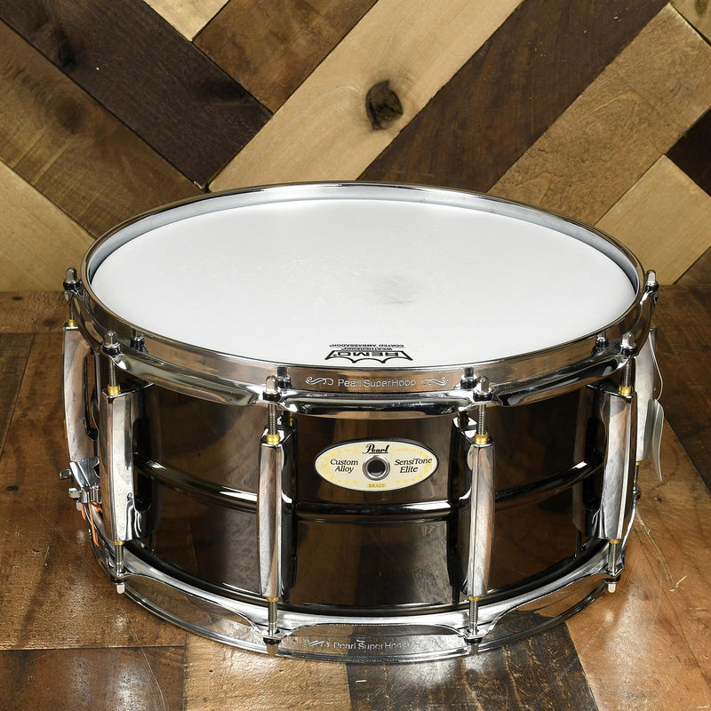 Used Pearl Sensitone Custom Alloy Brass 5 x 14 Snare Drum