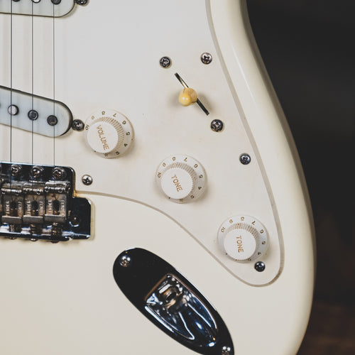 Fender 1973 Stratocaster Electric Guitar, Olympic White Refin With OHS