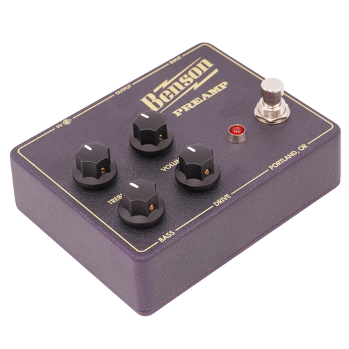 Benson Preamp Effect Pedal, Purple and Gold, Russo Music Exclusive