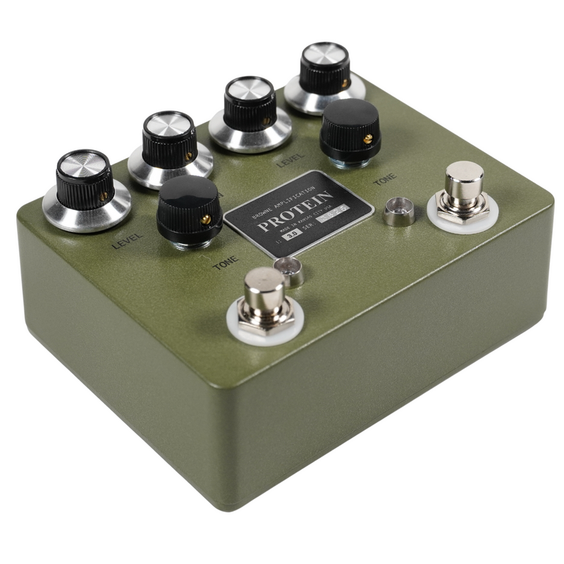 Browne Amplification The Protein Dual Overdrive V3 Effect Pedal, Green