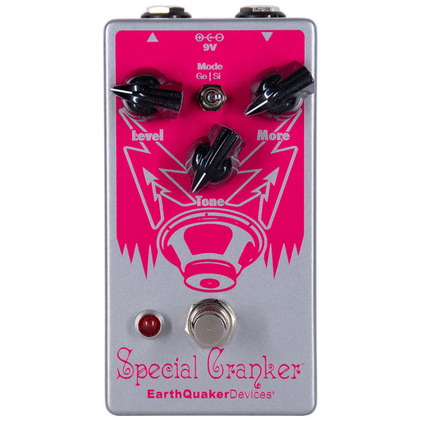 Earthquaker Special Cranker Overdrive Pedal, Russo Music Pink
