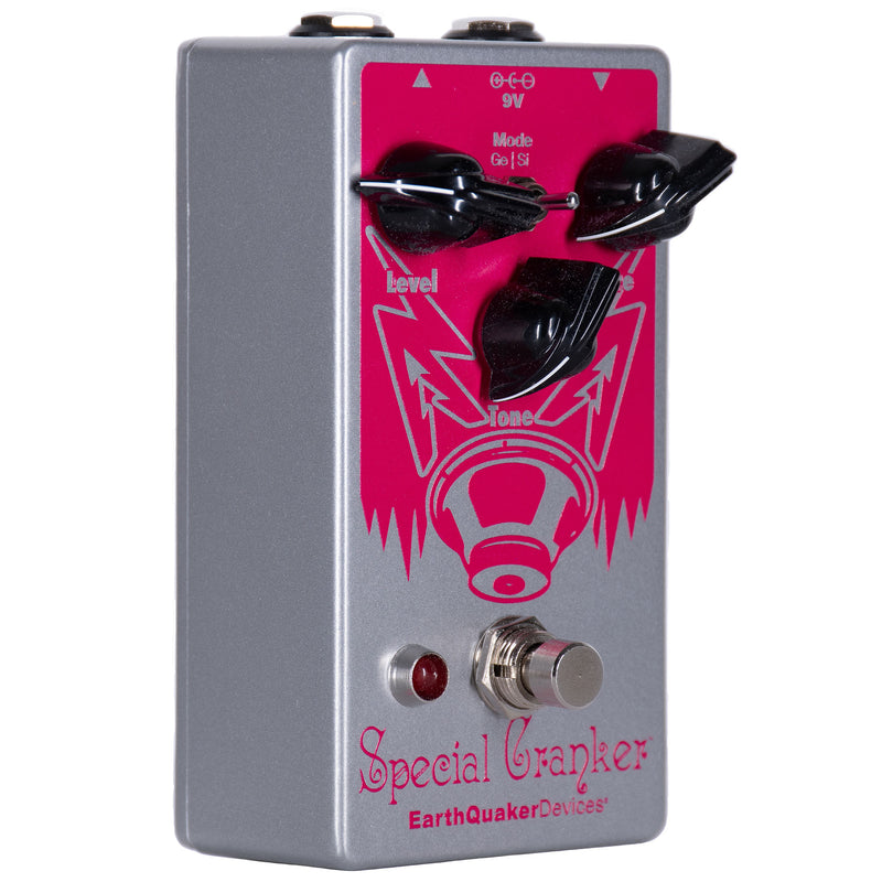 EarthQuaker Devices Special Cranker Overdrive Effect Pedal, Russo Music Exclusive Pink on Silver