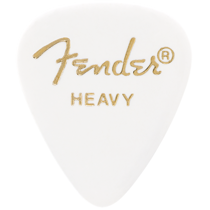 Fender 351 Pick Pack, White Heavy 12 Pack