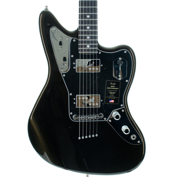 Fender 60th Anniversary Ultra Luxe Jaguar, Ebony, Texas Tea