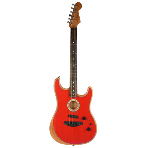 Fender American Acoustasonic Stratocaster, Dakota Red