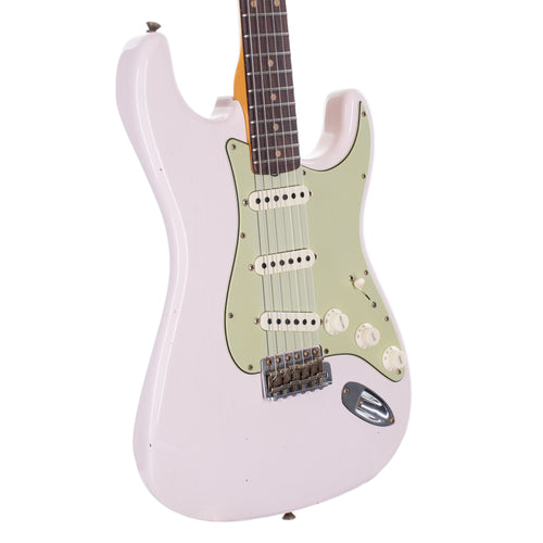 Fender Custom Shop Limited Edition '60 Stratocaster Journeyman Relic  Electric Guitar, Super Faded Aged Shell Pink