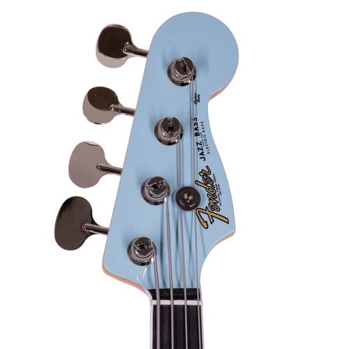 Fender Gold Foil Jazz Bass, Ebony Fingerboard, Sonic Blue