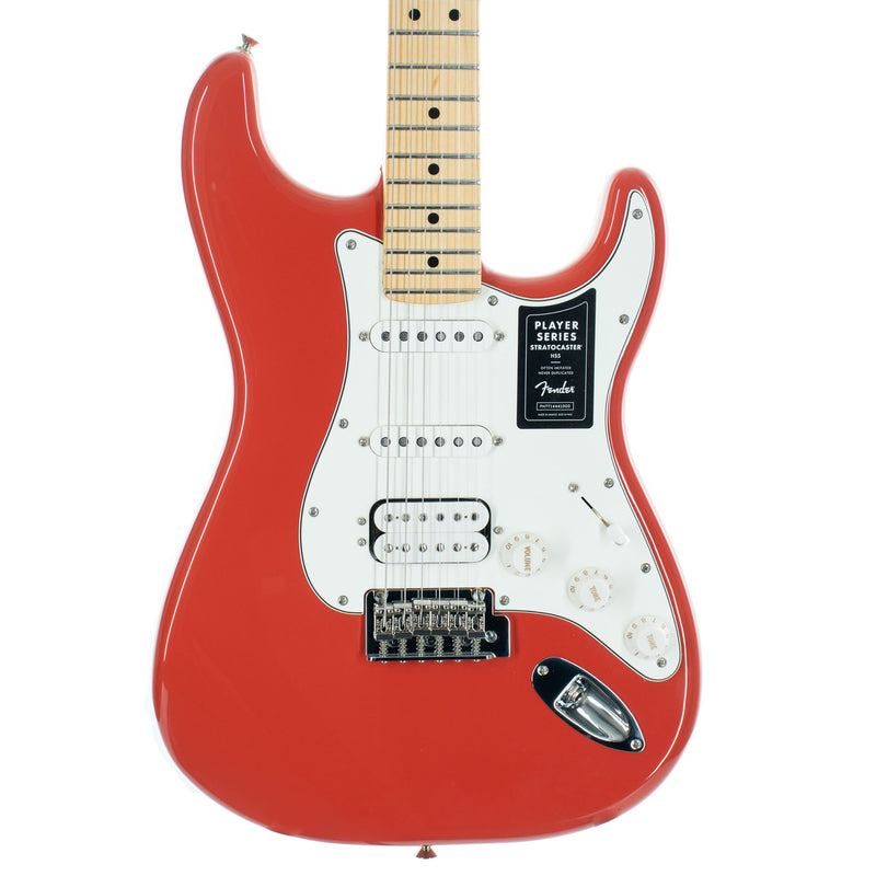 Fender Limited Edition Player Stratocaster HSS, Maple, Fiesta Red With Matching Headstock