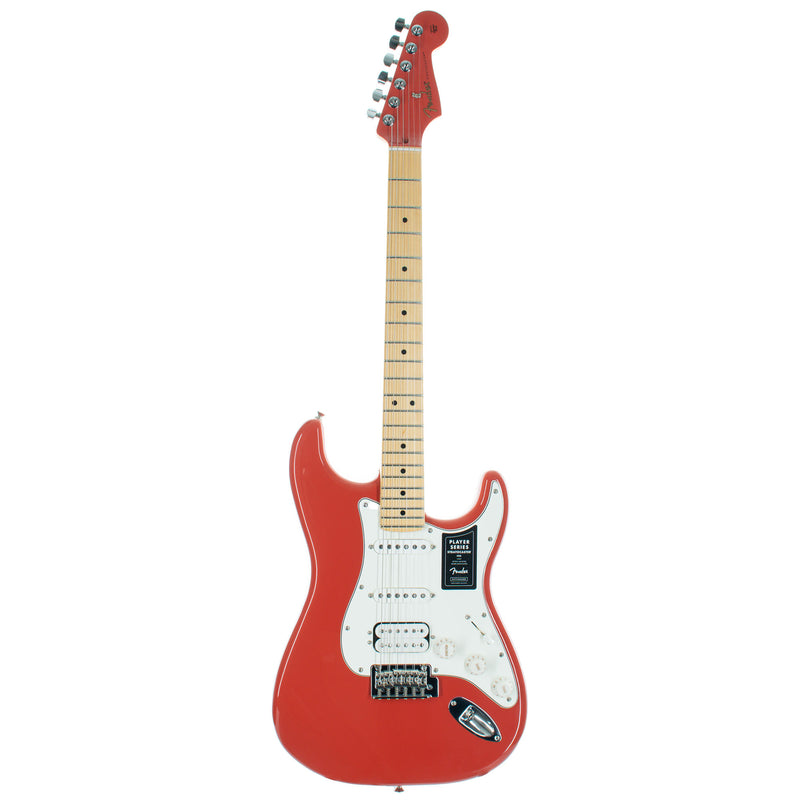 Fender Limited Edition Player Stratocaster HSS, Maple, Fiesta Red With Matching Headstock