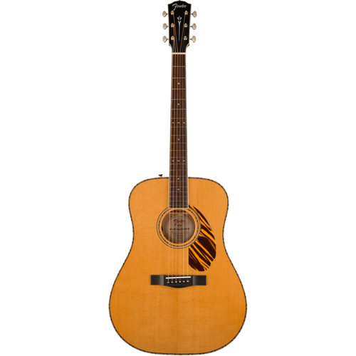 Fender PD-220E Dreadnought Acoustic Guitar With Case, Ovangkol, Natura
