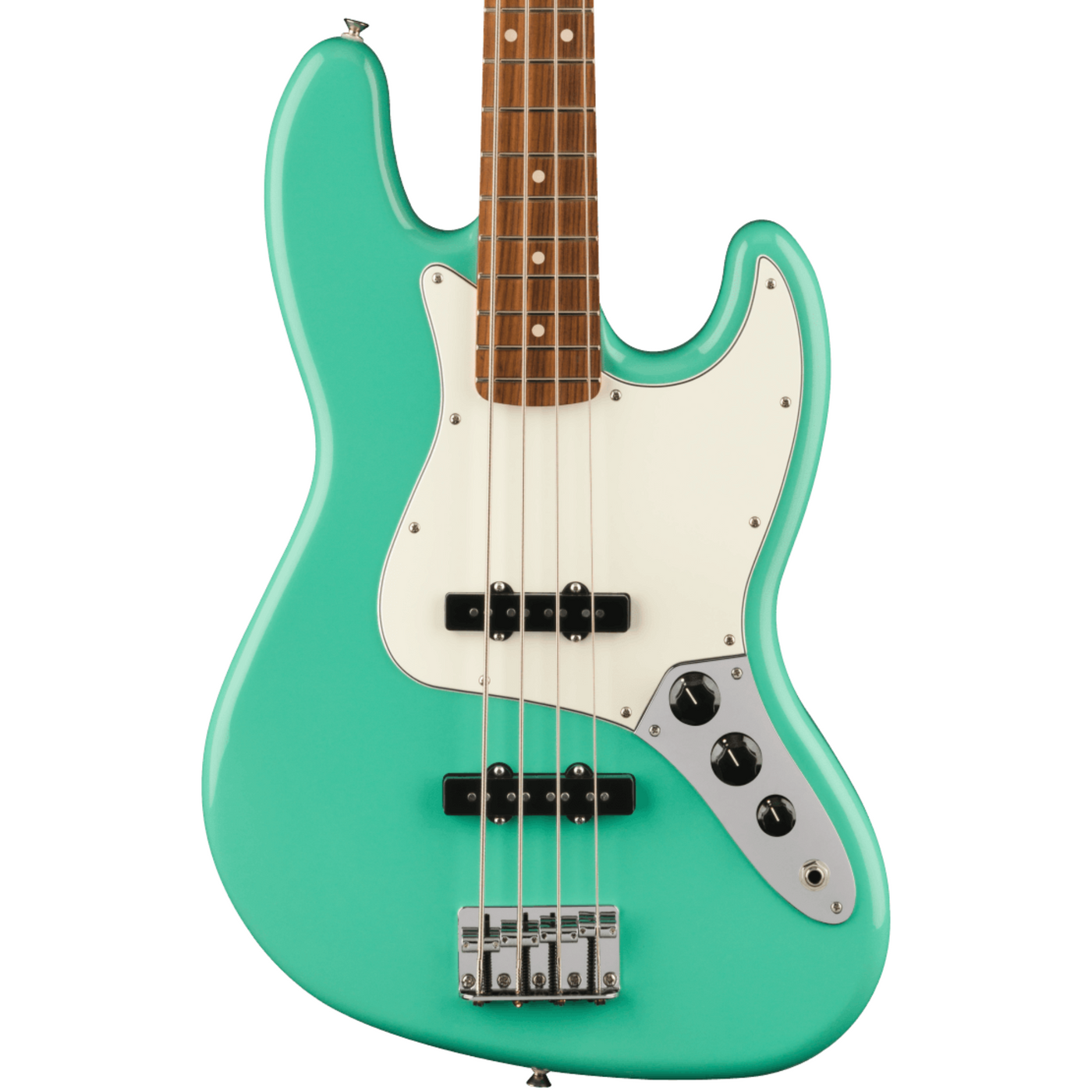 Fender Player Jazz Bass Guitar, Pau Ferro, Sea Foam Green