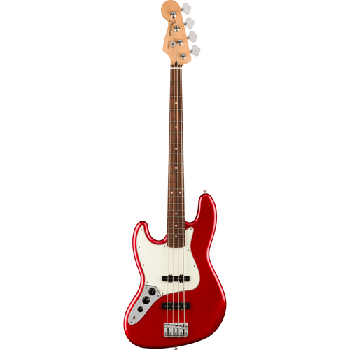 Fender Player Jazz Bass Guitar, Lefty, Pau Ferro, Candy Apple Red