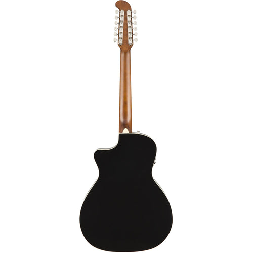 Fender Villager 12-String Acoustic Guitar, Black V3