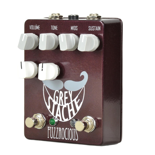 Fuzzrocious Grey Stache Fuzz Pedal With Octave Jawn Mod