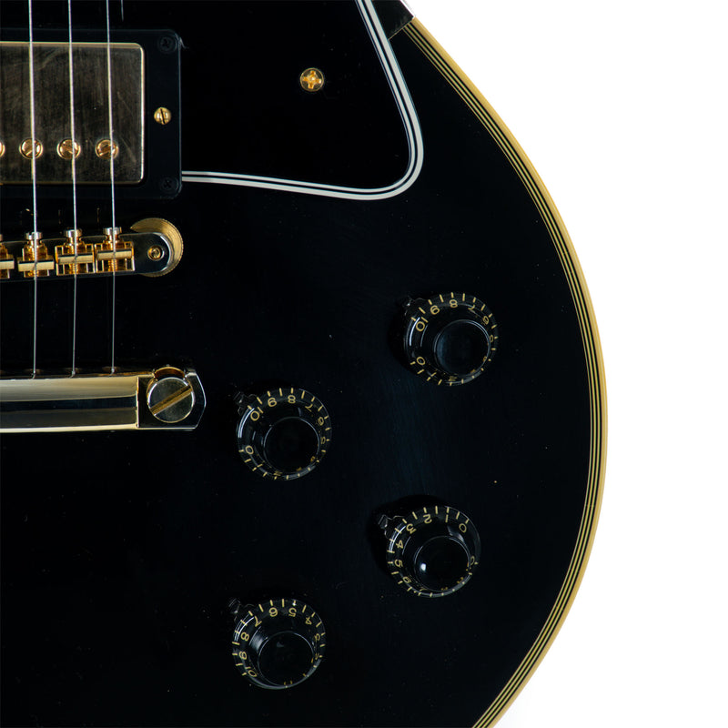 Gibson Custom 1957 Les Paul Custom Reissue 2 Pickup Murphy Lab, Ultra Light Aged Ebony