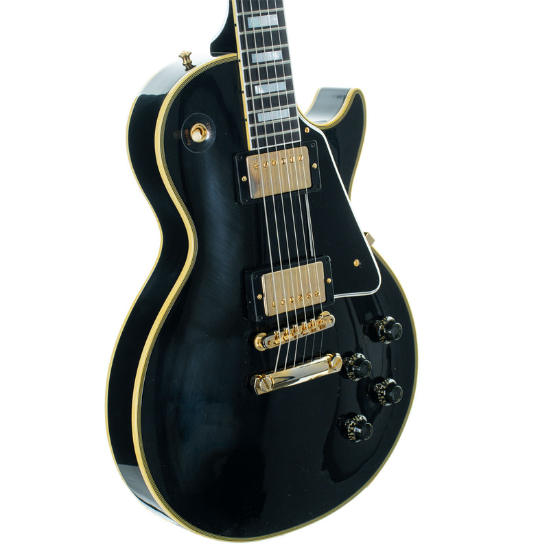 Gibson Custom 1957 Les Paul Custom Reissue 2 Pickup Murphy Lab, Ultra Light Aged Ebony