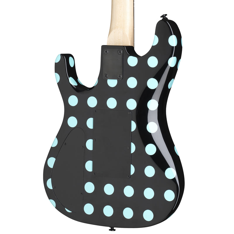 Kramer NightSwan, Black With Blue Polka Dots