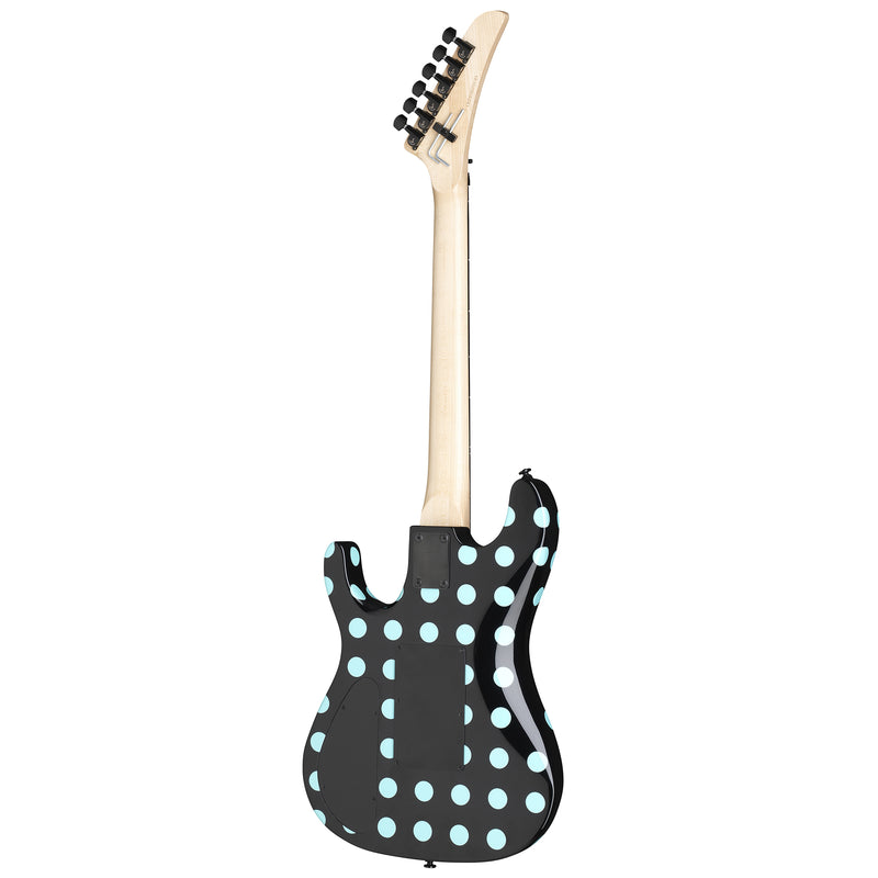 Kramer NightSwan, Black With Blue Polka Dots