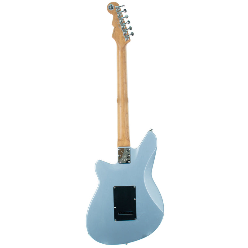 Reverend Six Gun HPP 25th Anniversary Edition Electric Guitar, Metallic Silver Freeze, Roasted Maple, Ebony