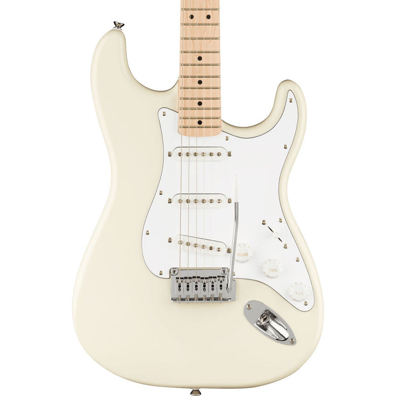 Squier Affinity Series Stratocaster Maple, White Pickguard, Olympic White