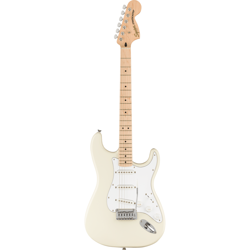 Squier Affinity Series Stratocaster Maple, White Pickguard, Olympic White