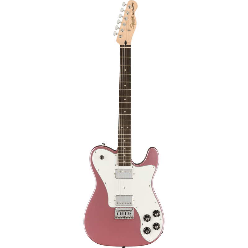 Squier Affinity Series Telecaster Deluxe Electric Guitar Laurel, White Pickguard, Burgundy Mist