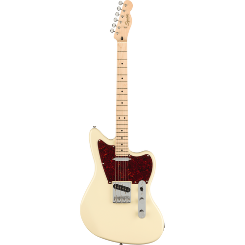 Squier Paranormal Offset Telecaster, Maple, Tortoiseshell Pickguard,  Olympic White