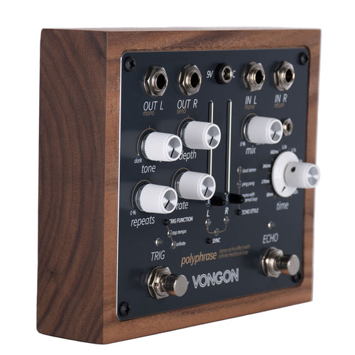 Vongon Polyphrase Stereo Echo Effect Pedal With Infinite Feedback 
