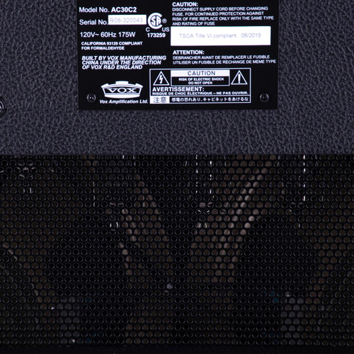 Tolex VOX Black Amplifier Covering